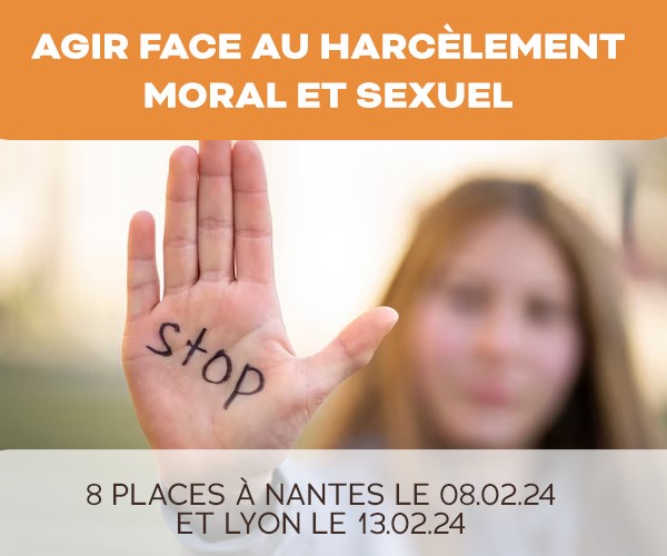 You are currently viewing Nouvelle formation ACCES : Agir face aux harcèlements moral, sexuel et agissements sexistes
